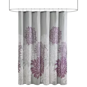 Maible Printed Floral Shower Curtain