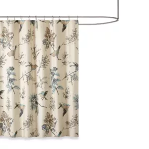 Quincy Printed Cotton Shower Curtain