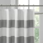 Spa Waffle Shower Curtain with 3M Treatment