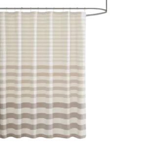 Aviana Stripe Blended Yarn Dyed Woven Shower Curtain