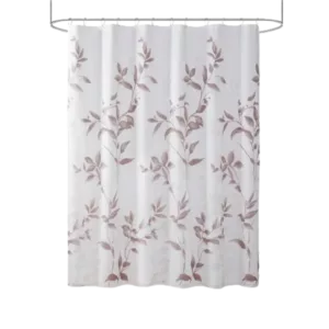Cecily Burnout Printed Shower Curtain