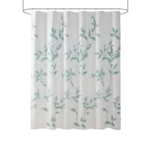 Cecily Burnout Printed Shower Curtain