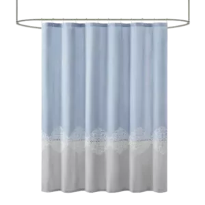 Panache Pieced and Embroidered Shower Curtain