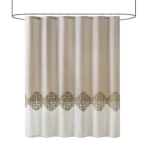 Panache Pieced and Embroidered Shower Curtain