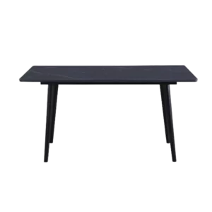 Modern Contemporary Dining Table 1pc Black Sintered Stone Table Stylish Dining Furniture