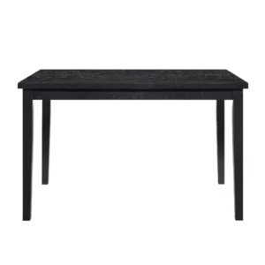 Black Finish Dining Table Casual Style Dining Room Wooden Furniture 1pc Modern Dinette