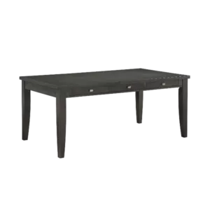 Transitional Gray Finish 1pc Dining Table with 6x Storage Drawers Casual Dining Furniture