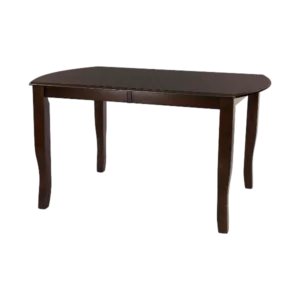 Dark Cherry Finish Simple Design 1pc Dining Table with Separate Extension Leaf Mango Veneer Wood Dining Furniture