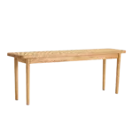 Modern Rattan Woven Solid wood benches Ideal for Restaurants, Living Rooms, and Hallways.