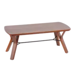 Modern Walnut Wood Bench Ideal For Dining Room Furniture.