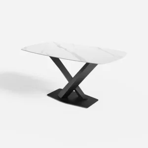 Free Combination Modern Matte Sintered Stone Dining Table 63 x 35.4 x 29.5inch