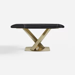 Free Combination Modern Matte Sintered Stone Dining Table 63 x 35.4 x 29.5inch