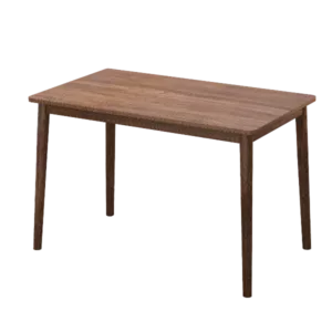 Modern Walnut Solid Wood Rectangular Dining Table of Wooden Legs For Dining Room