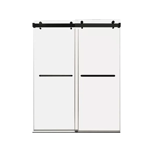 59''×76'' Size  10mm Glass With Double Door  Modern Style Bathroom Shower Door