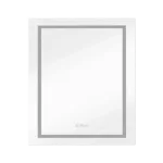LED Lighted Bathroom Medicine Cabinet with Mirror - Surface Brilliance, Dimmable Ambiance, Adjustable Shelves, Intelligent Switch, and Left Opening Door