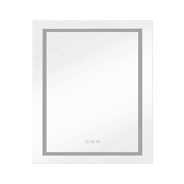 LED Lighted Bathroom Medicine Cabinet with Mirror - Surface Brilliance, Dimmable Ambiance, Adjustable Shelves, Intelligent Switch, and Left Opening Door
