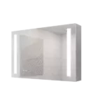 36x24 Inch LED Medicine Cabinet with Mirror - Dual Doors, Lighted Brilliance, Defogger, Dimmer, Surface Mount Elegance - A Symphony of Modern Design and Practical Illumination for Your Exquisite Bathroom Retreat.