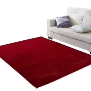 Lily Luxury Chinchilla Faux Fur Rectangular Area Rug