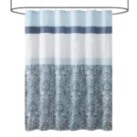 Shawnee Printed and Embroidered Shower Curtain