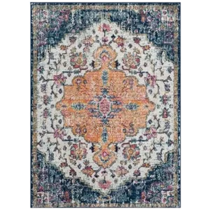 Mateo Boho Medallion Woven Area Rug