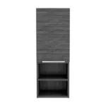 Mila Bathroom Cabinet, Two Interior  Shelves, Two External Shelves, Single Door Cabinet -Smokey Oak