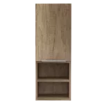 Mila Bathroom Cabinet, Two Interior  Shelves, Two External Shelves, Single Door Cabinet -Pine