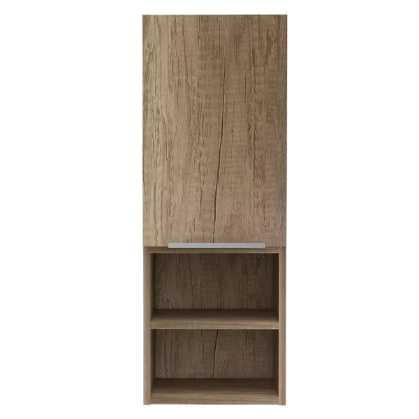 Mila Bathroom Cabinet, Two Interior  Shelves, Two External Shelves, Single Door Cabinet -Pine