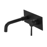 Wall Mounted Bathroom Faucet in Matte Black