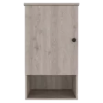 Light Gray Medicine Cabinet Porto with Two Internal Shelves