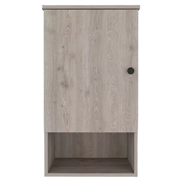 Light Gray Medicine Cabinet Porto with Two Internal Shelves