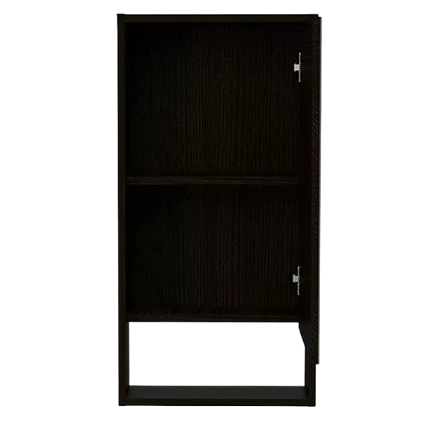 Black Wengue Finish Medicine Cabinet Irvine with One External Shelf