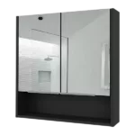 Medicine Cabinet with Mirror  Lexington,Three Internal Shelves, Black Wengue Finish