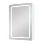30x20 inch LED Surface Mounted Cabinets With Lighted Mirror  White Right Open Bathroom Medicine Cabinet
