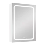 30x20 inch LED Bathroom Medicine Cabinet Surface Mounted Cabinets With Lighted Mirror  White Left Open