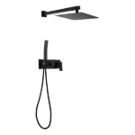 Oasis Full Standard Adjustable  Black Stainless Steel Bathroom Shower System
