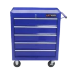 5 Drawers Multifunctional Tool Cart With Wheels in Blue