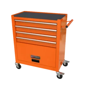 4 Drawers Tool Cabinet with Tool Sets in Orange