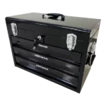 3 Drawers Tool Box with Tool Set in Black