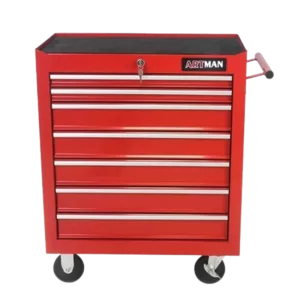 5 Drawers Multifunctional Tool Cart With Wheels in Red
