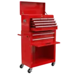 High Capacity 8-Drawer Rolling Tool Chest  with Wheels and Drawers in Red