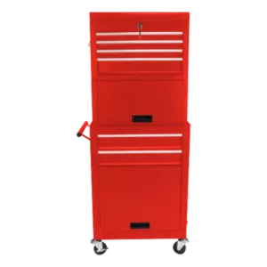 6-Drawer High Capacity Rolling Tool Chest in Red with Wheels