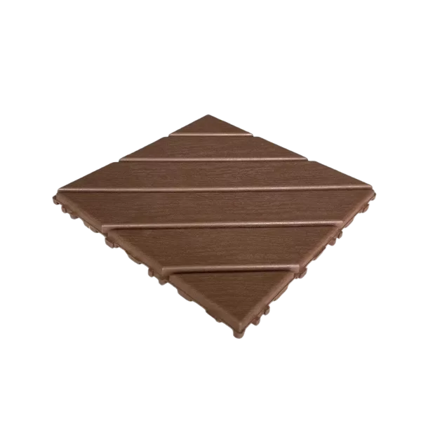 Plastic Interlocking Deck Tiles,44 Pack Patio Deck Tiles,11.8"x11.8" Square Waterproof Outdoor All Weather Use, Patio Decking Tiles for Poolside Balcony Backyard (DARK BROWN 44 pack)