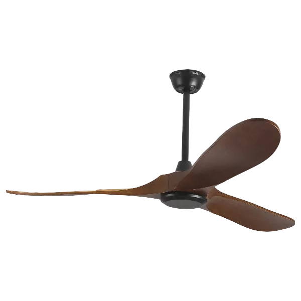 56 in. 6 Fan Speeds in Dark Wood Ceiling Fan with DC Motor and Remote control