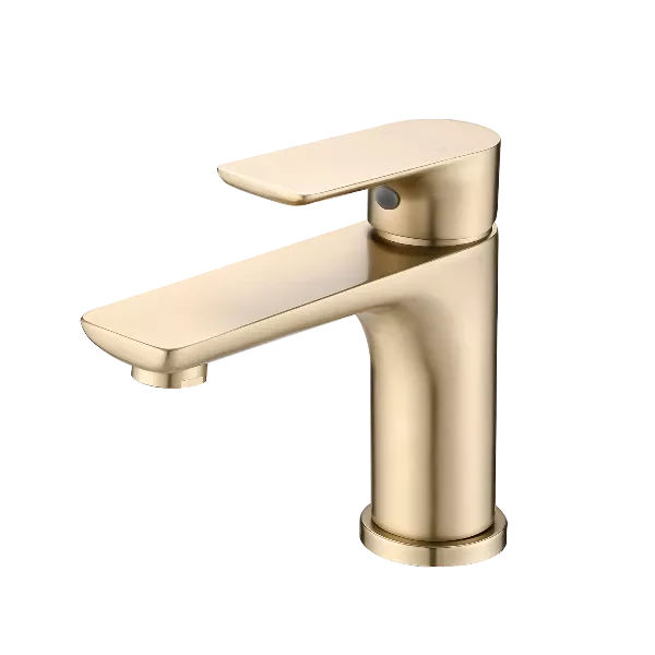Single Handle Bathroom Faucet in Gold Color