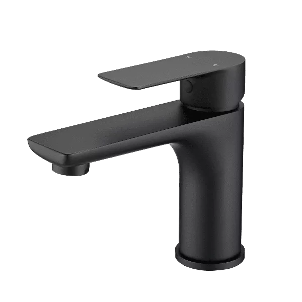 Single Handle Bathroom Faucet in Matte Black Color