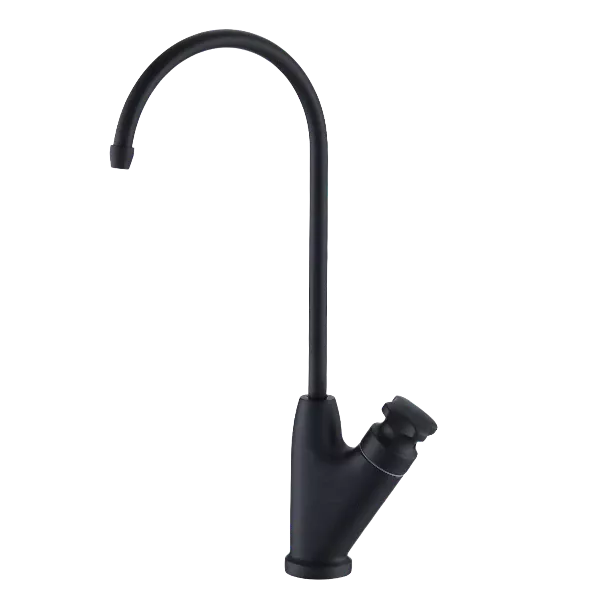 Single Handle Stainless Steel Kitchen Water Filter Faucet in Matte Black