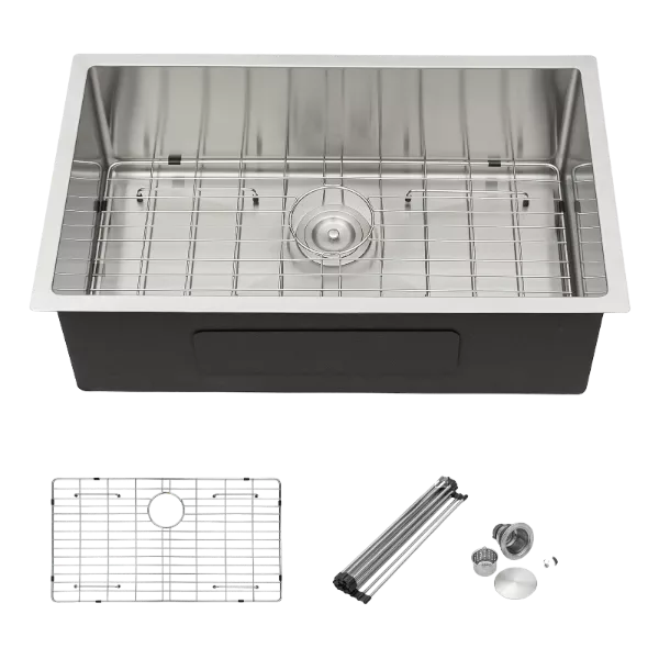 Undermount Kitchen Sink - 32"x19" Stainless Steel 16 Gauge Deep Single Bowl Sinks