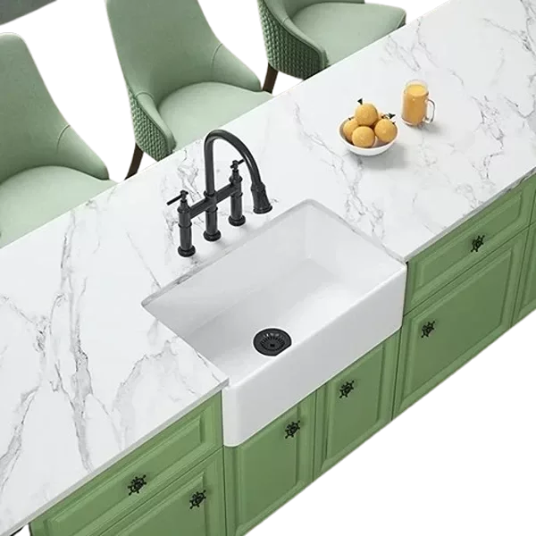 Farmhouse/Apron Front White Ceramic Kitchen Sink