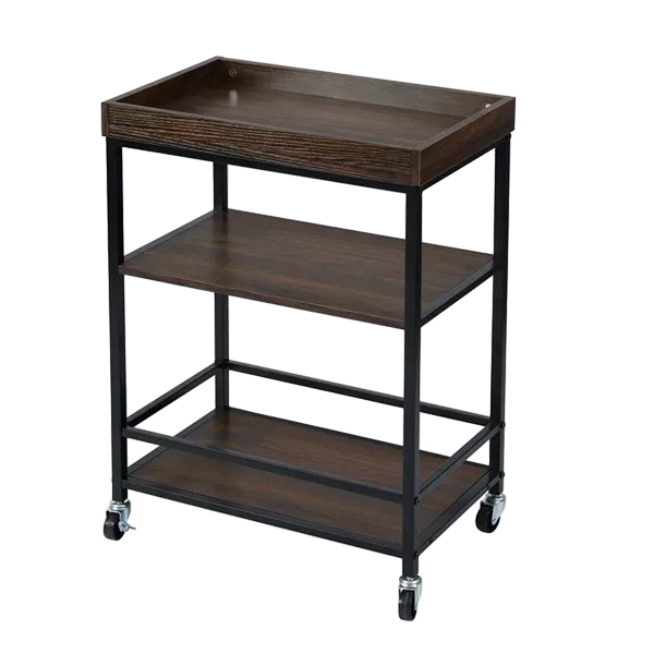 Retro Kitchen Serving Cart and Islands, Rolling Cart with Storage, Bar Carts Serving Tray