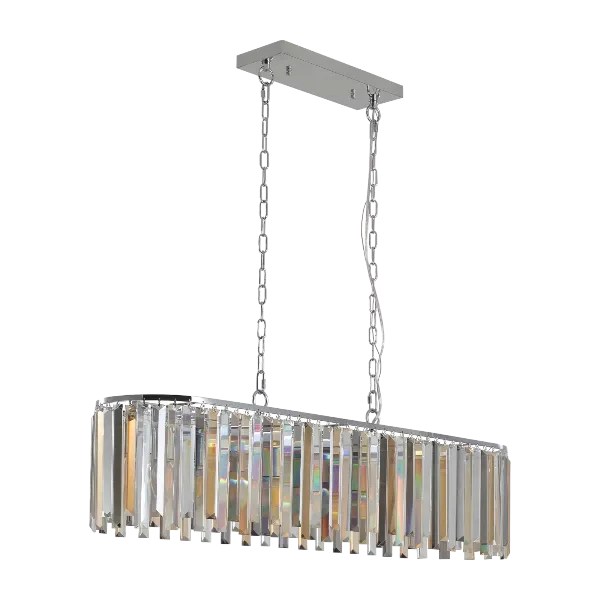 Rossalind 8 - Light Transparent Kitchen Island Pendant For Indoor